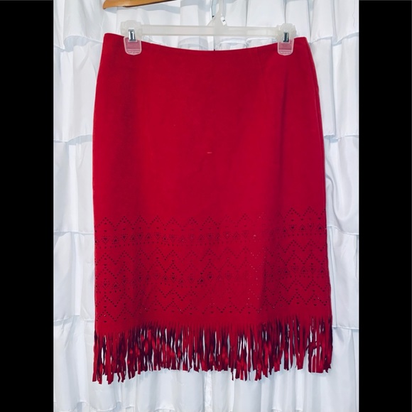 Isabel Hayley Dresses & Skirts - Isabel Hayley Fringe Skirt sz XL NWOT